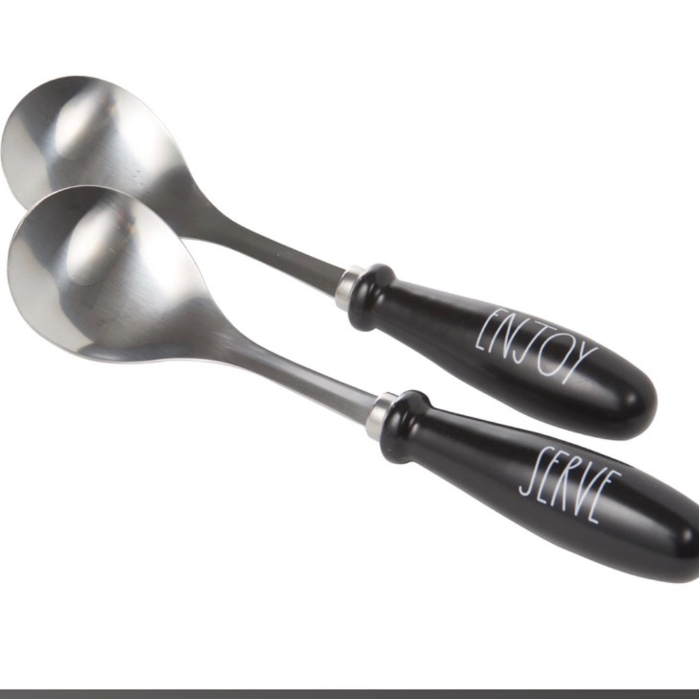 Rae Dunn “Enjoy Serve” Serving Spoons - 2-Piece
